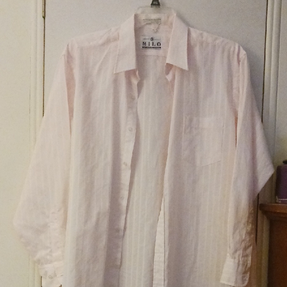 Men's Pink Casual Button Down Shirt